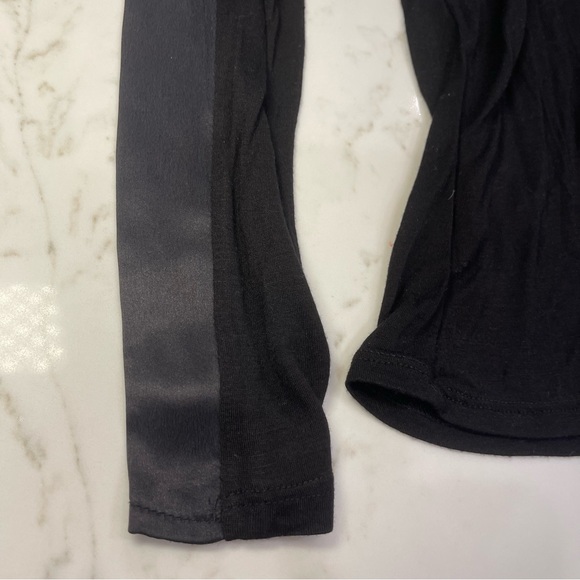 Michael Stars Two-Tone Long Sleeve Sheer Tee - Picture 4 of 11